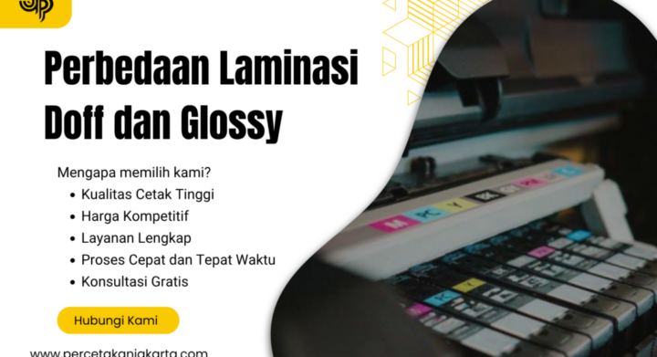 Perbedaan Laminasi Doff dan Glossy