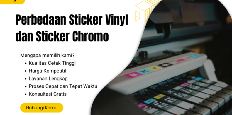Perbedaan Sticker Vinyl dan Sticker Chromo